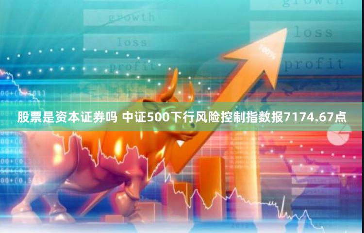 股票是资本证券吗 中证500下行风险控制指数报7174.67点